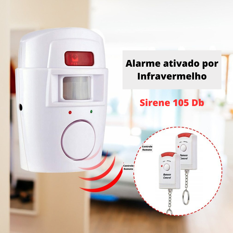 Sensor Sonoro de Presença sem Fio Campainha Alarme