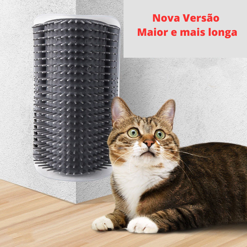 Escova Coçador Massageador para Pets (Quina)