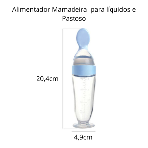 Mamadeira com Bico de Colher para Bebês (Silicone)