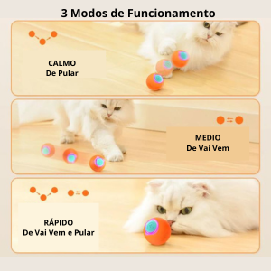 Bola Interativa para Gatos Auto Movimento