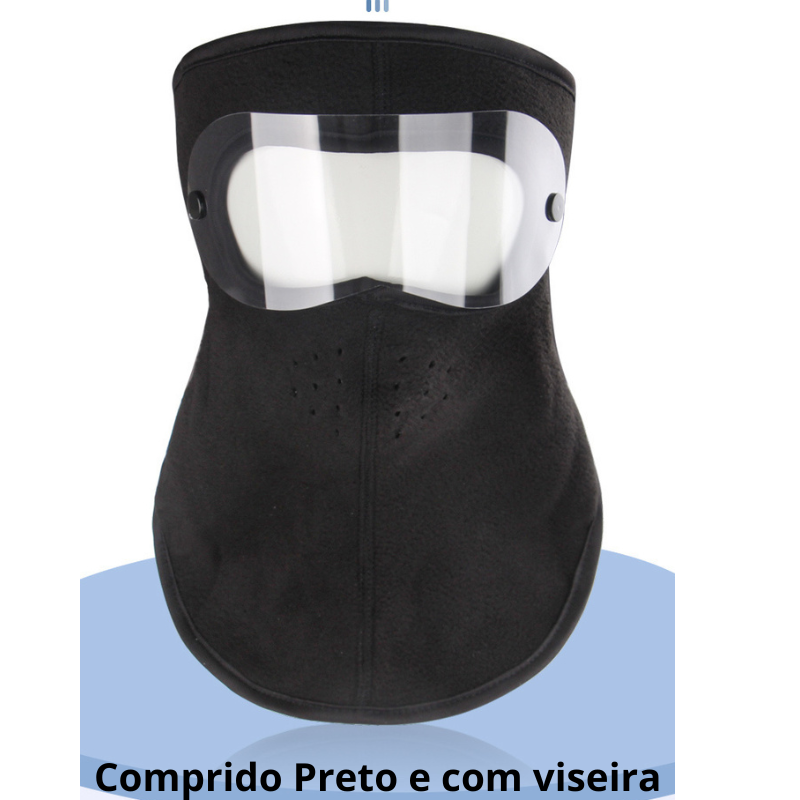 Protetor Térmico de Rosto com Viseira Para Atividades ao ar Livre Ciclismo Motociclismo